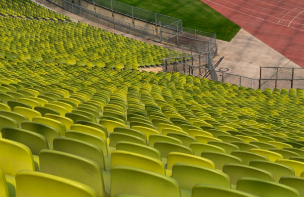 istock endless rows of enpty chairs in a stadium 1277306587