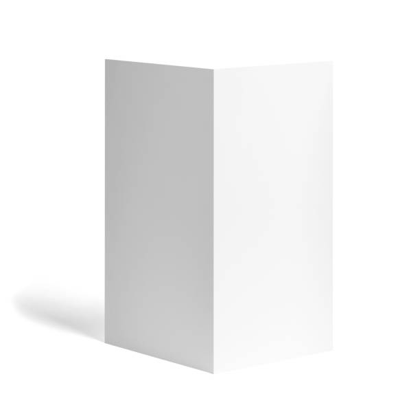 istock folded leaflet white blank paper template book desktop calendar 1277306807