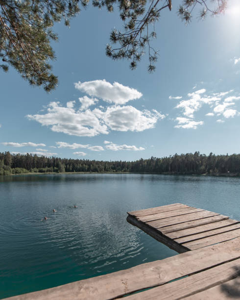 istock wooden pier on a lake 1277312198