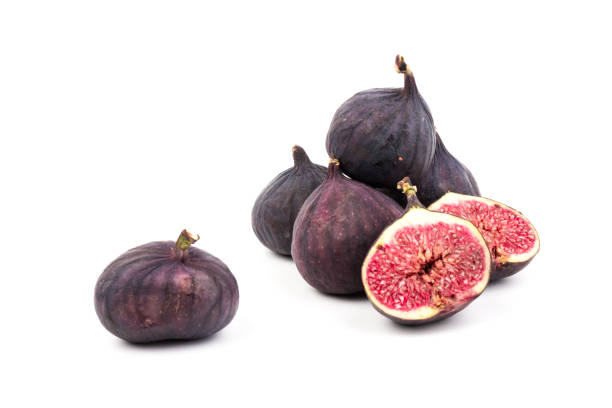 istock Fresh fig fruits isolated on white background. close-up 1277316579