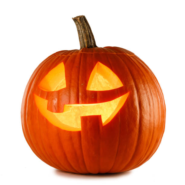 istock Halloween Pumpkin isolated on white 1277325847