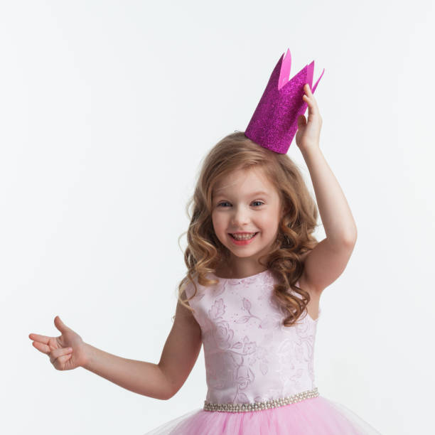 istock Princess girl in crown 1277325998