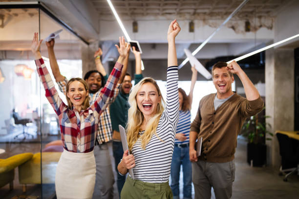 istock Group of successful business people designers architects in office 1277328587