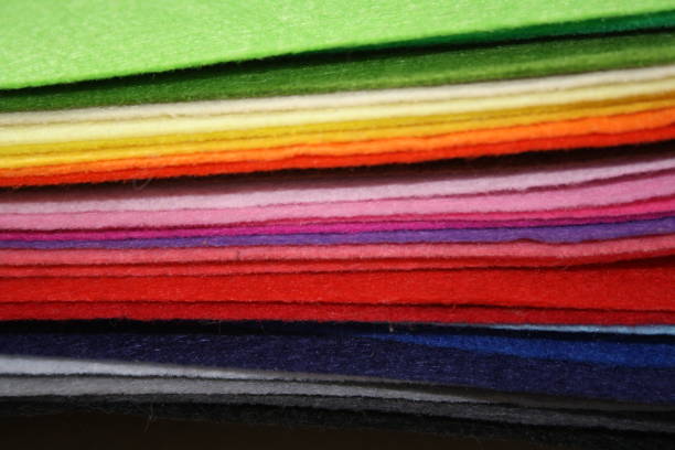 istock Fan of colored bright felt textile material 1277330018
