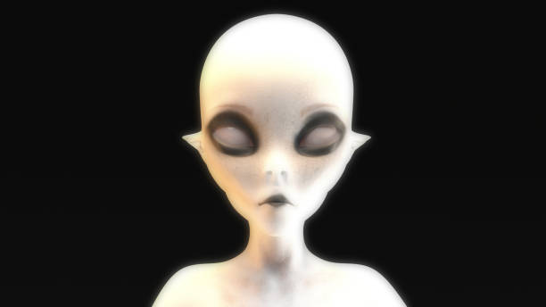 istock Artistic 3D illustration of an alien 1277342755
