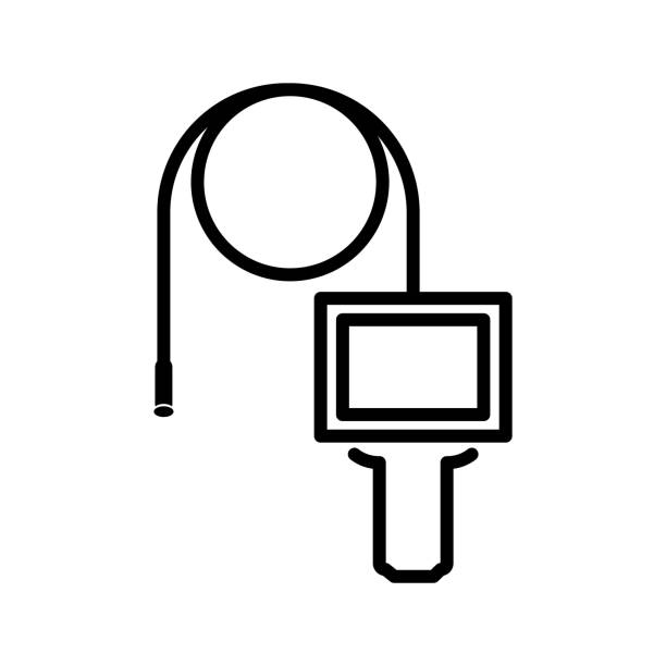 digitales endoskop-symbol , vektor - endoskop stock-grafiken, -clipart, -cartoons und -symbole