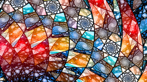 istock Colorful stained-glass background 1277350757