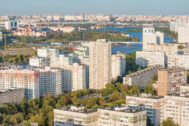 istock Aerial city view at day time. Moscow. 1277351869
