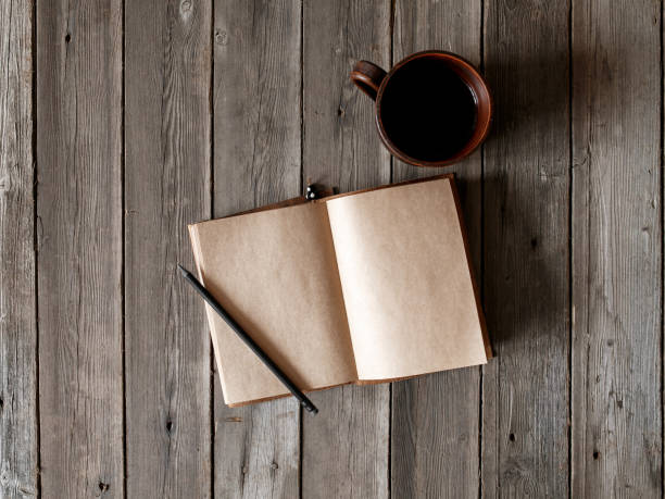 istock Office desk with blank screen smartphone,pen,notebook and coffee cup on wood table.Top view with copy space.Office supplies and gadgets on desk table.Working desk table concept.Flat lay image 1277352259