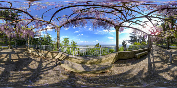 Santa Domenica' s hermitage, Monselice, Padua, Italy. 360 degree panorama.