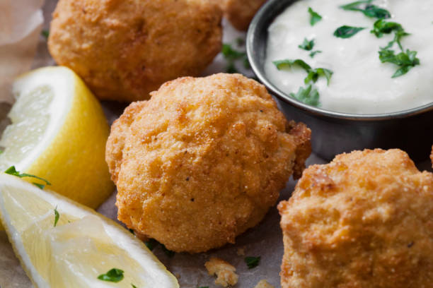 istock Hush Puppies with a Creamy Dip 1277359905