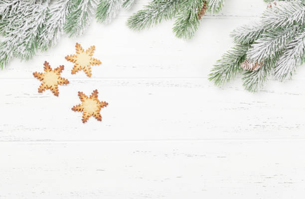 istock Christmas card with tree and gingerbread cookies 1277360884