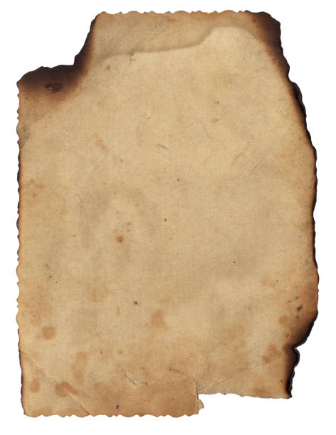 istock Old vintage texture retro paper with burned edges, stains and scratches background 1277361628