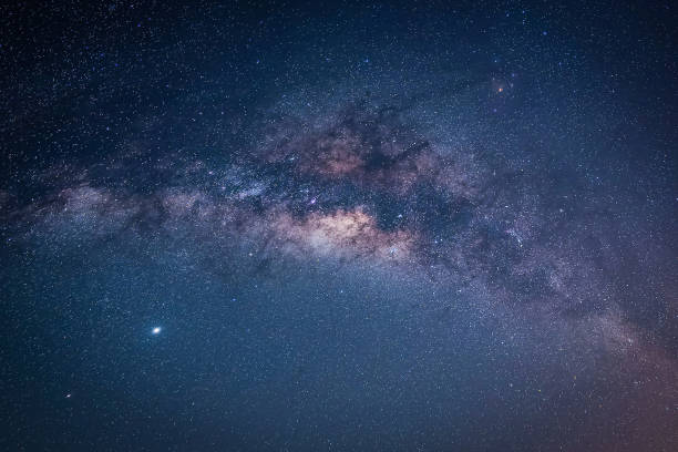 istock Landscape with Milky way galaxy. Night sky with stars. 1277362622