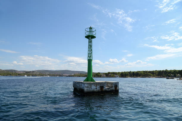 istock Lighthouse on the water indicates shallow water 1277365530
