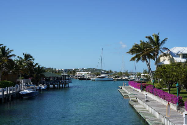 istock Caribbean island yacht harbor 1277367397