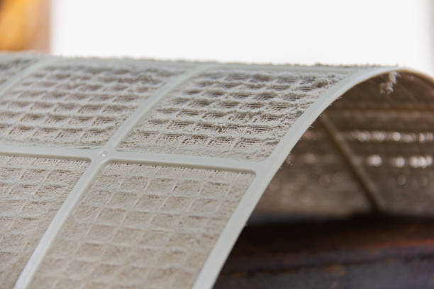 istock close up on air conditioner filter is very dirty after remove from unit wait clean 1277369319