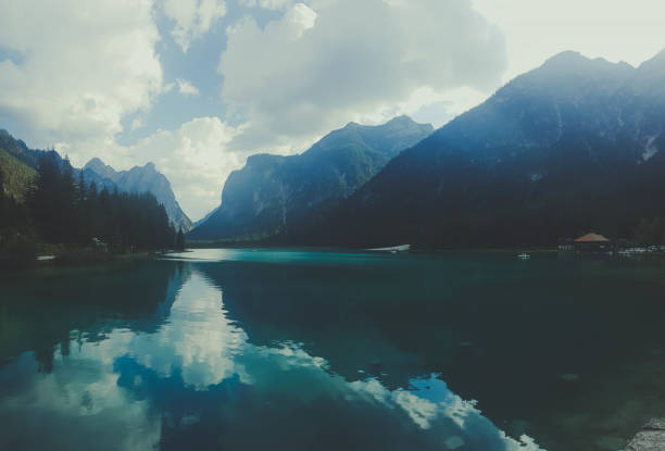 istock panoramic view on lake braies, italy 1277371412