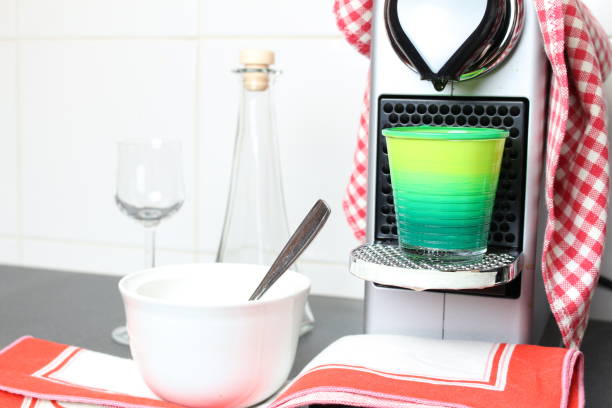 istock Preparation of coffee in a home environment - electric coffee maker 1277372298
