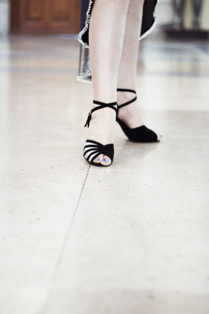 istock Legs of woman tango dancer in pose 1277374408