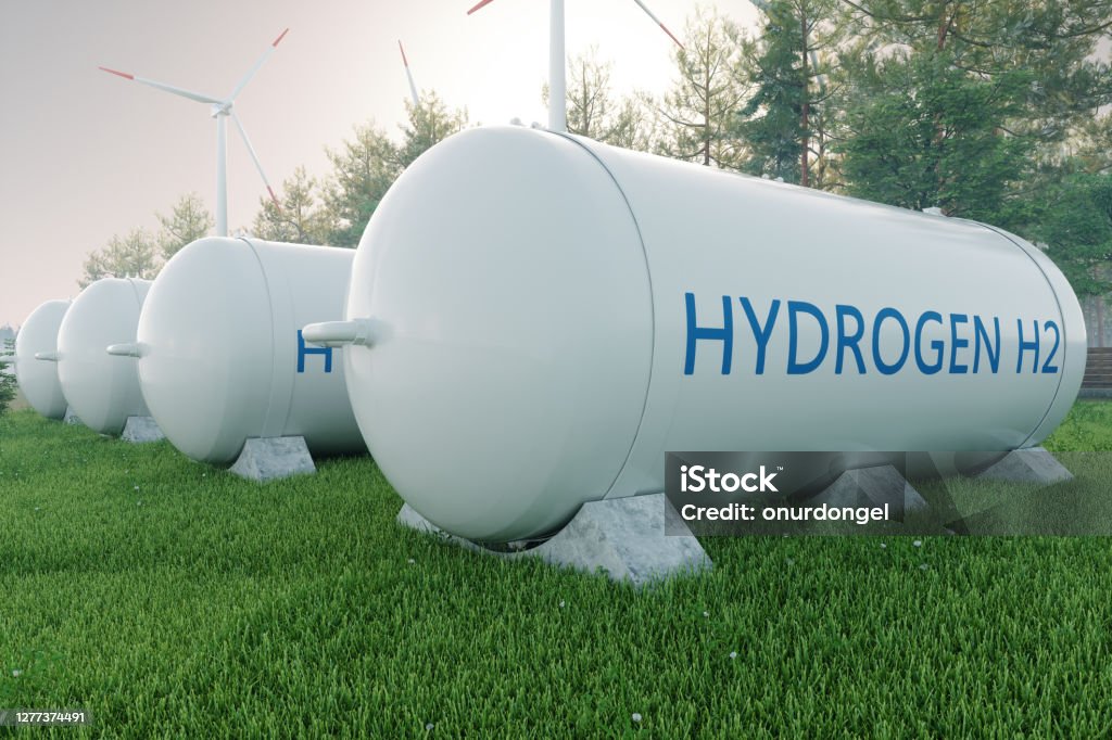 Hydrogen Storage In Renewable Energy Hydrogen Stock Photo