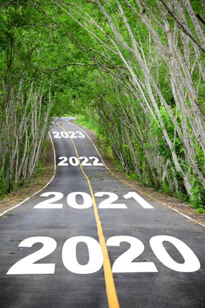 istock New year 2020 to 2023 with tree tunnel on asphalt road surface 1277382009