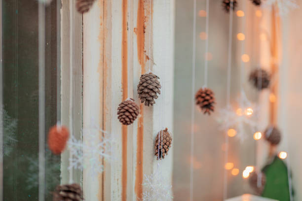 Festive background. Blurred background features sparkling golden decorations that create festive ambiance, with soft focus on foreground providing ample copy space for text or design elements