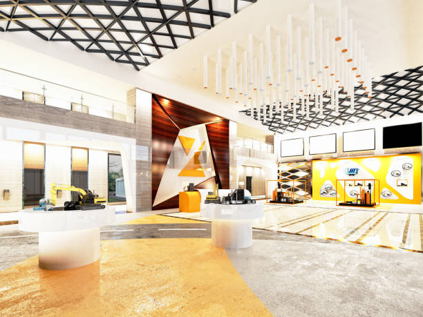 istock 3d render of showroom and working space 1277385897