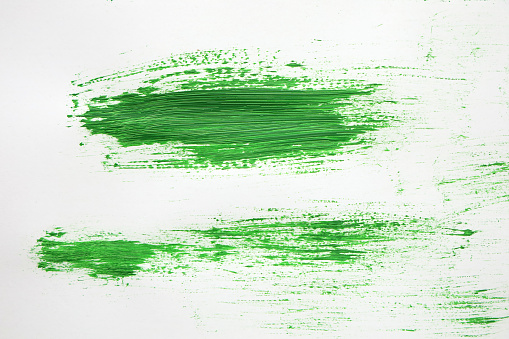 Green watercolor texture paint stain brush stroke