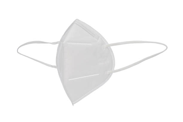 istock Medical virus protection mask isolated on white background 1277394755