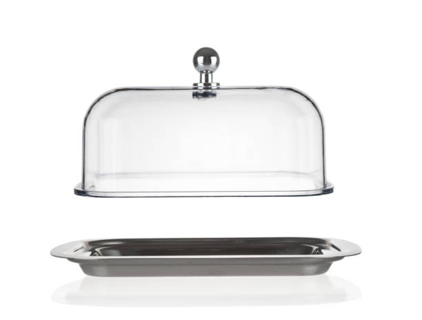 istock Empty butter dish close up isolated on white background 1277394778