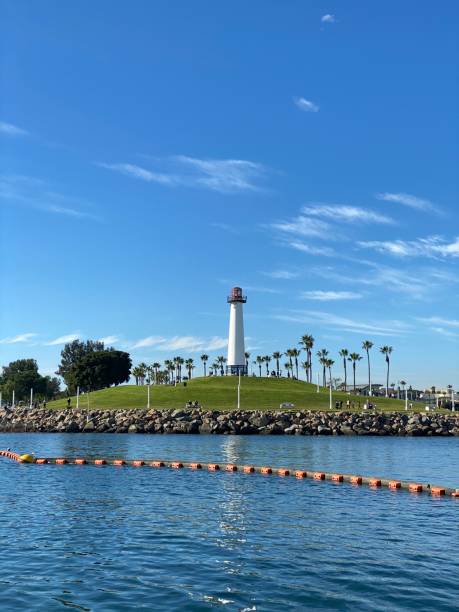 latarnia morska long beach, kalifornia, stany zjednoczone - long beach california lighthouse los angeles county zdjęcia i obrazy z banku zdjęć