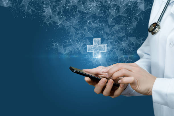 istock Concept of medical care using mobile devices. 1277396549