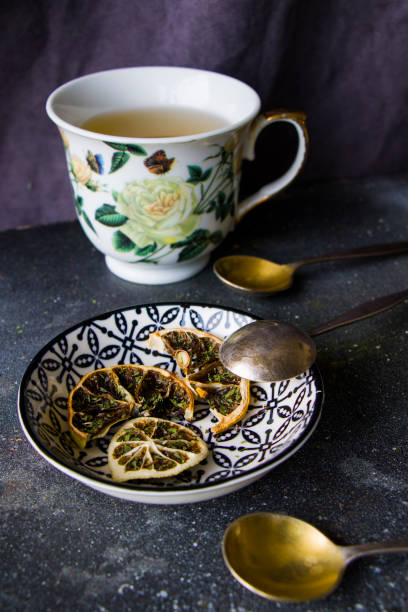 istock Set of tea, vintage silverware spoons 1277398099