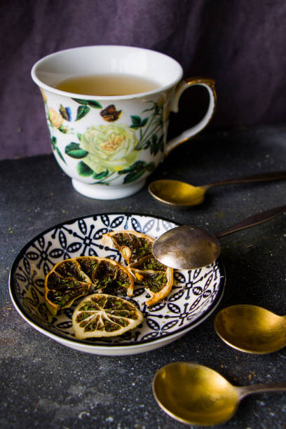 istock Set of tea, vintage silverware spoons 1277398104