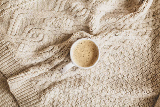 istock Atmospheric winter hygge or cozy autumn flat lay 1277406304