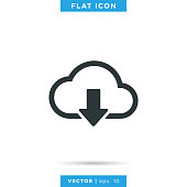 istock Cloud Icon Vector Stock Illustration Design Template. 1277409890