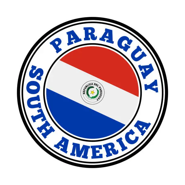 Vector illustration of Paraguay sign.