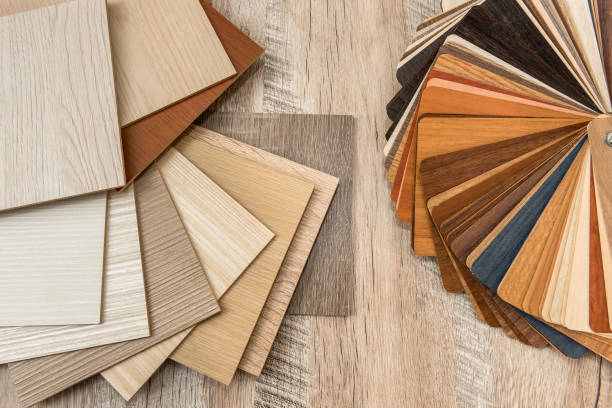 istock Sampler material texture sor furniture design interior. Floor catalog for decoration home. industry 1277415774