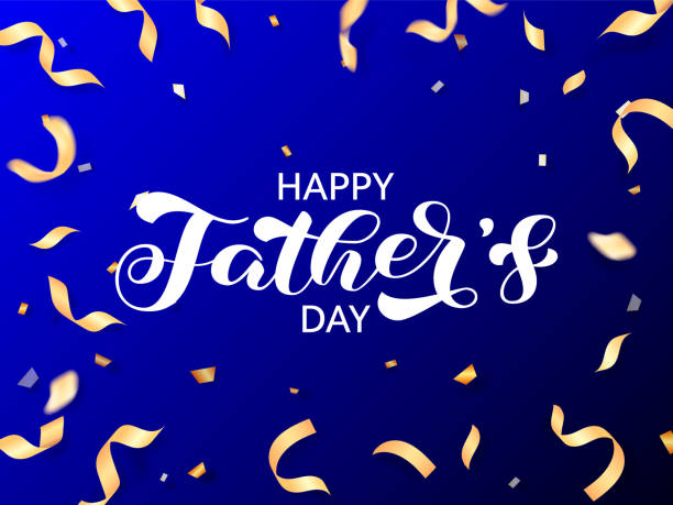 istock Happy Father's day brush lettering. Vector stock illustration for banner or poster 1277417100