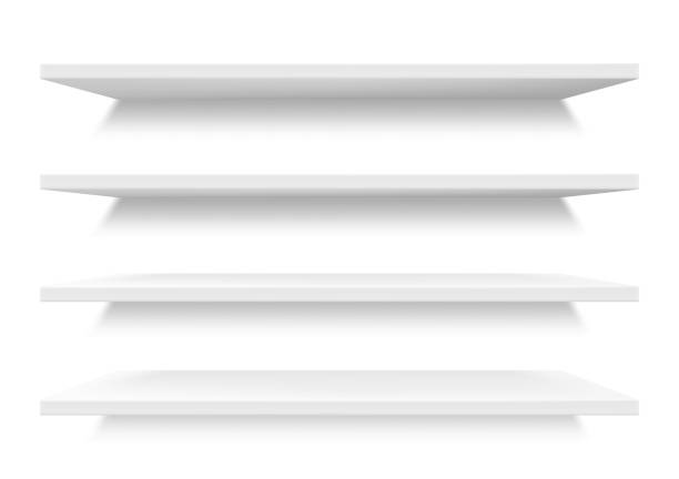 istock Shelves, supermarket store retail showcase display 1277418668