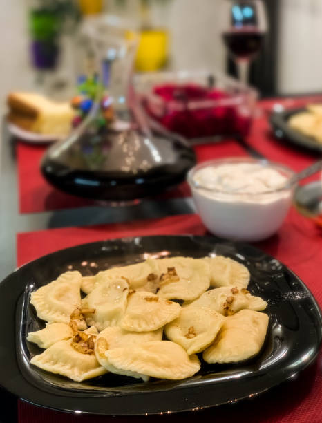 istock Ukrainian dish vareniki at Christmas evening 1277426771