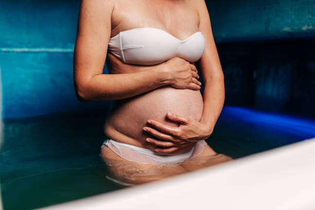 istock Pregnant woman relaxing alternative therapy 1277428144