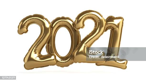 Welcome 2021 Stock Photo - Download Image Now - 2021, Balloon, New Year
