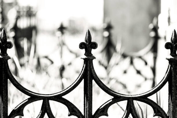 Karachi – Pakistan: Shamrock leaves at St. Patrick’s Cathedral’s grill and gate. St. Patrick is the seat of the Roman Catholic Archdiocese of Karachi, and is located near the Empress Market in the Saddar locality in central Karachi. The church was completed in 1881, and can accommodate 1,500 worship. At the front of the cathedral is the Monument to Christ the King, built between 1926 and 1931 to commemorate the Jesuit mission in Sindh. The present-day cathedral is built in Gothic Revival architecture; it measures 52 metres by 22 metres. It was designed and realized by three members of the Society of Jesus: The design of the cathedral was conceived by the architect Father Karl Wagner, SJ and the construction was supervised by the lay Brothers George Kluver, SJ and Herman Lau, SJ.