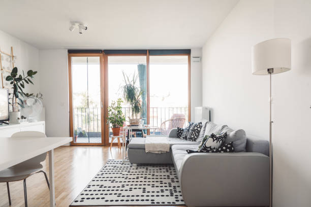 Living room in a brand new flat - medium size