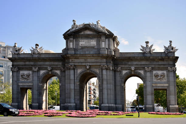 istock Alcala Gate, Independence Square. Madrid. Spain. Europe. 1277435883