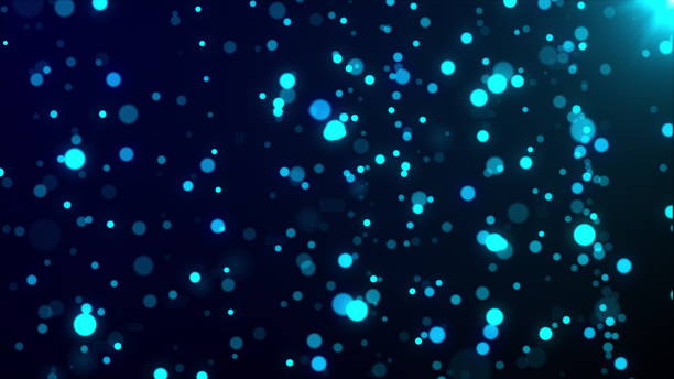 istock 3d rendering of abstract background with blink particles. Computer generated glare rain with glitter 1277438642