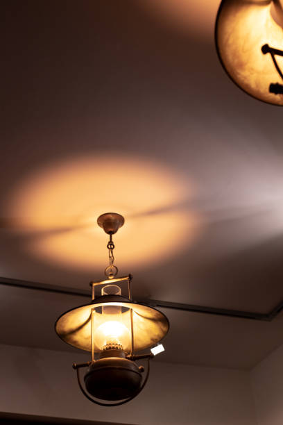 istock cafe lamp yellow illumination lighting dark loft interior object vertical picture concept 1277441886