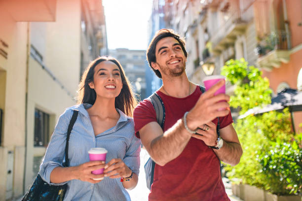 istock Young Hispanic Couple on Vacation in Sunny Buenos Aires 1277452269